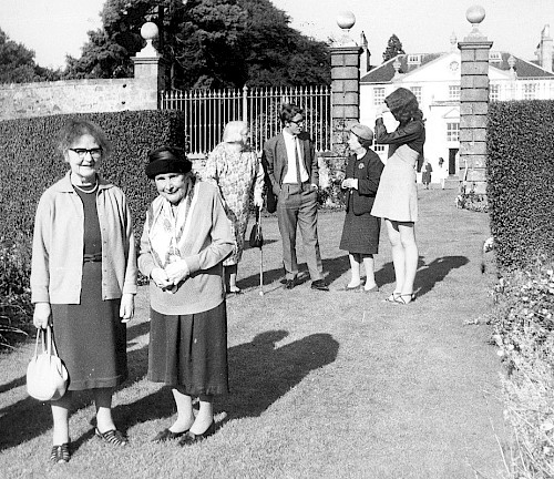 An early photo of a tea party in West Lothian