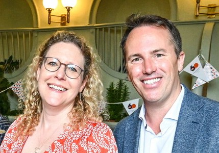 Jenny Willott our CEO and Jonathan Upton our Chair of Trustees